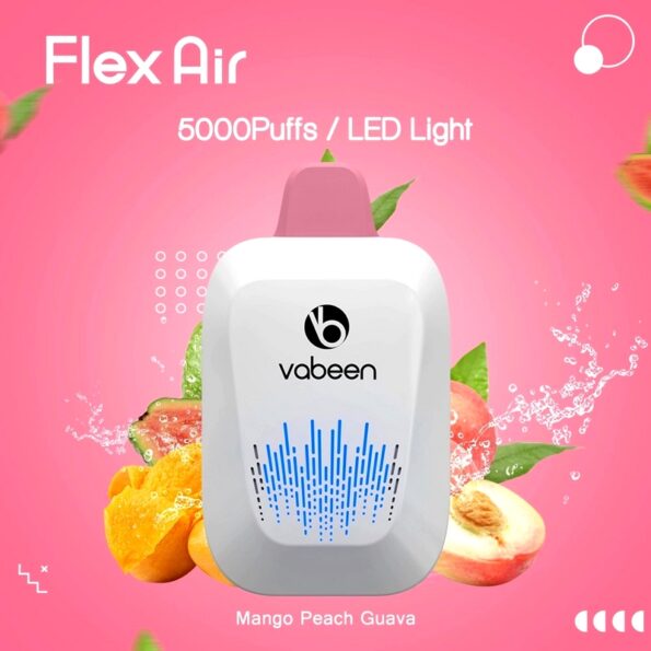 mango peach guava – flex air (5000 puffs)