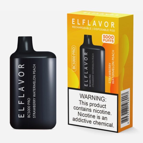 Strawberry Watermelon Peach Elflavor BC5000 Pro 5000 Puffs